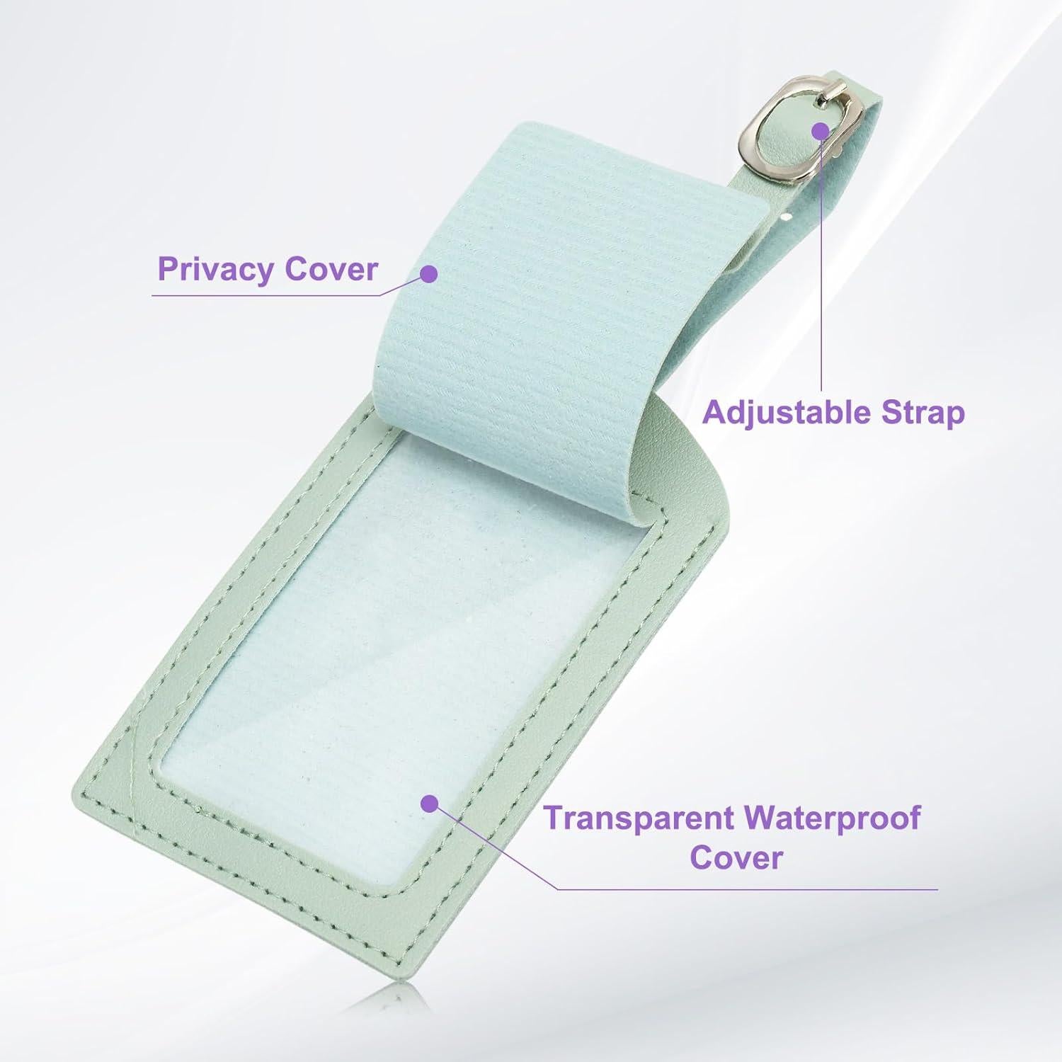 Portadocumentos de Viaje PATIKIL Verde K con Etiqueta de Equipaje