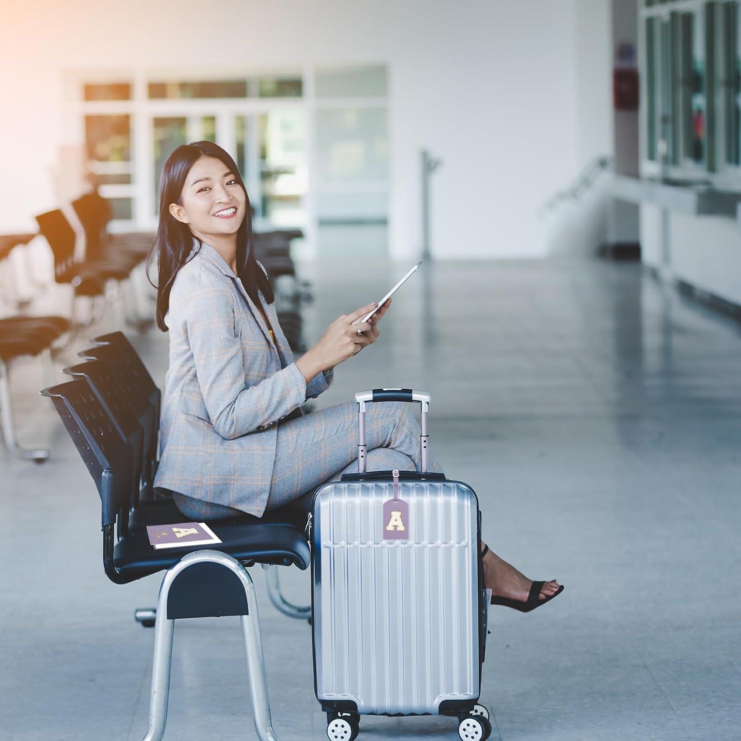 Portadocumentos de Viaje PATIKIL Verde K con Etiqueta de Equipaje