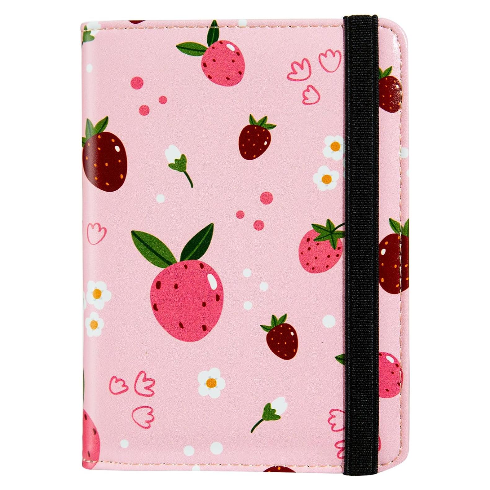 Porta Pasaporte de Cuero BECEERE Rosa con Bloqueo RFID