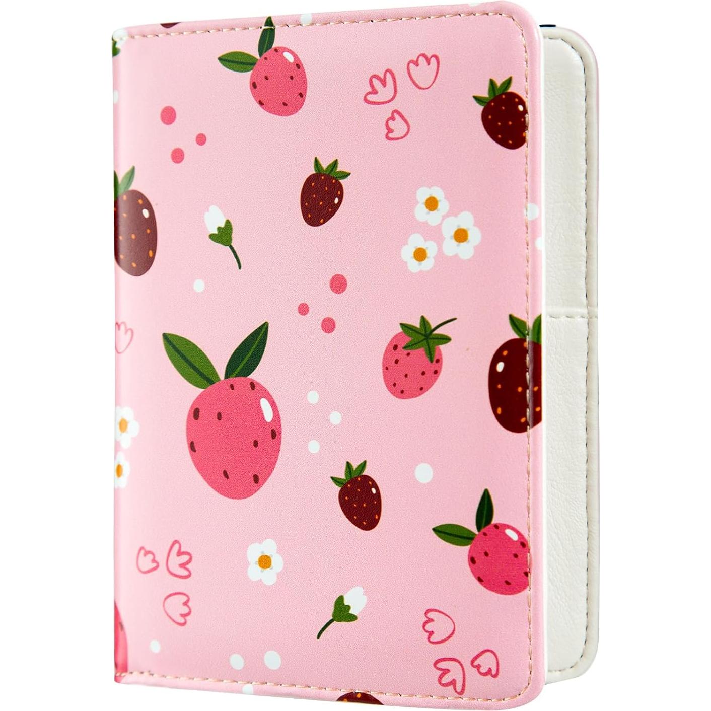 Porta Pasaporte de Cuero BECEERE Rosa con Bloqueo RFID