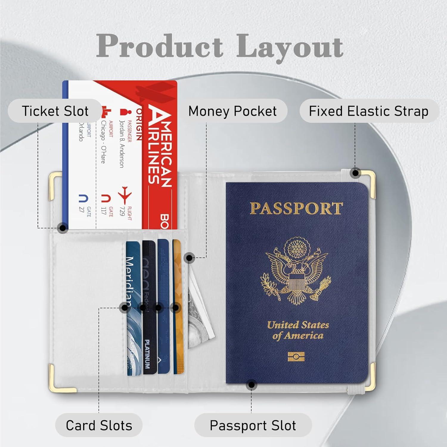 Funda de Pasaporte Kakurookie con Bloqueo RFID - Unisex