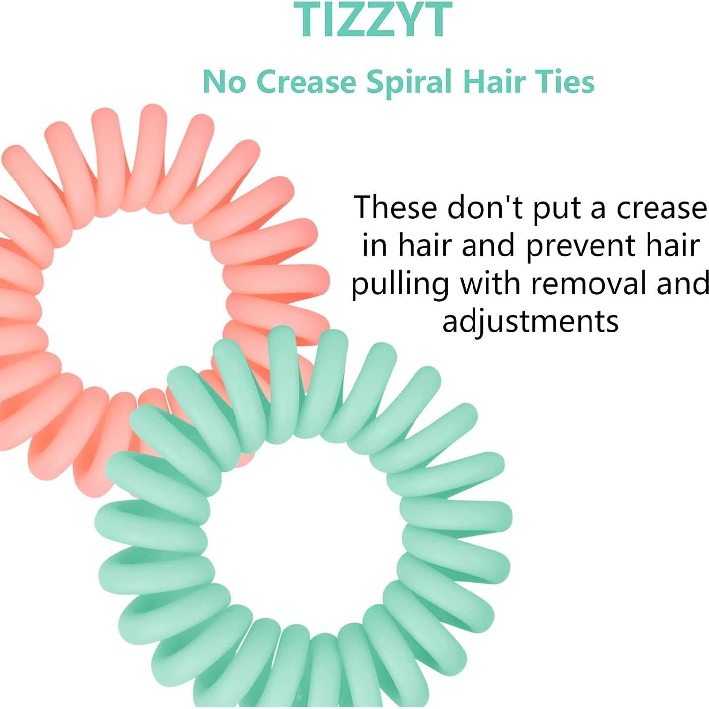 Tiras para el Cabello Espirales TIZZYT - 18 Piezas Color Macaron