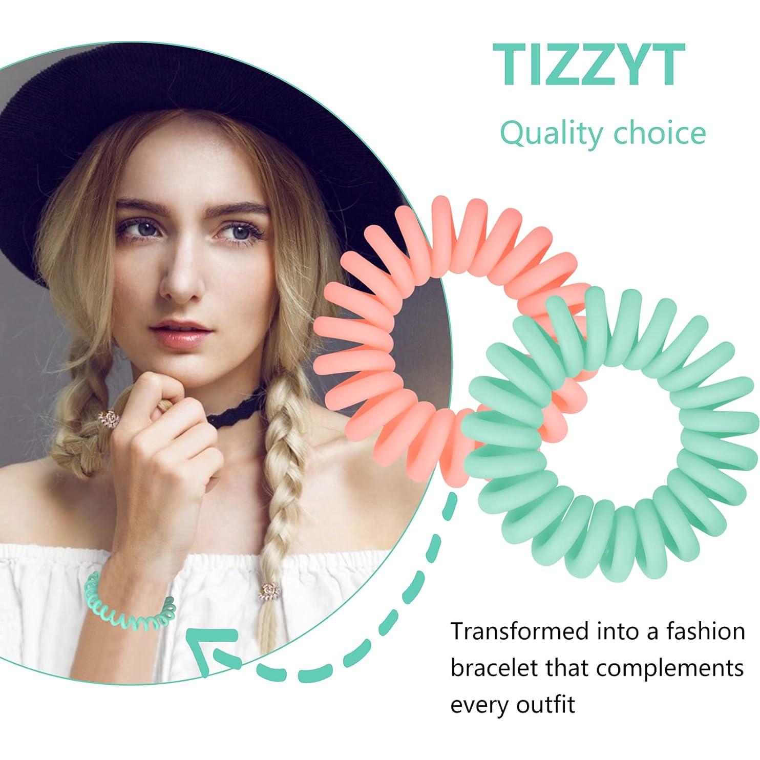 Tiras para el Cabello Espirales TIZZYT - 18 Piezas Color Macaron