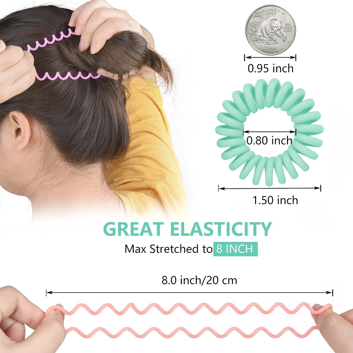 Tiras para el Cabello Espirales TIZZYT - 18 Piezas Color Macaron