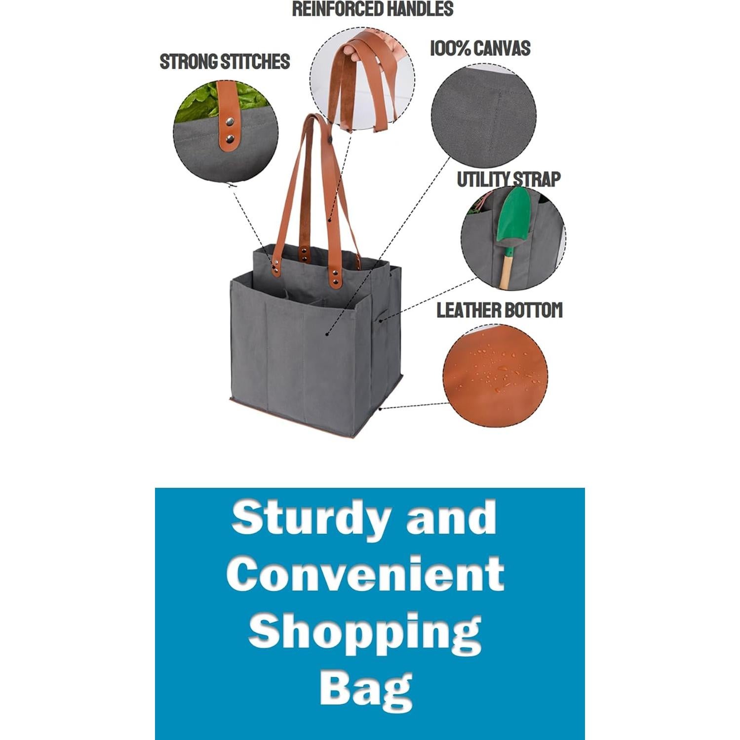 Bolsas de Compras Reutilizables Alex Virtue, 30L, Negro