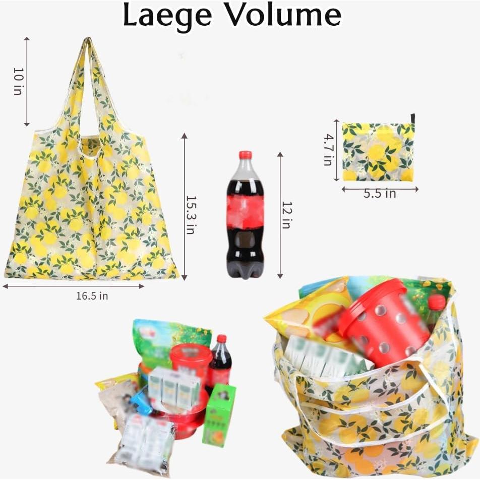 Bolsas de Compras Reutilizables SZbest 3PCS Plegables 64.3x42cm