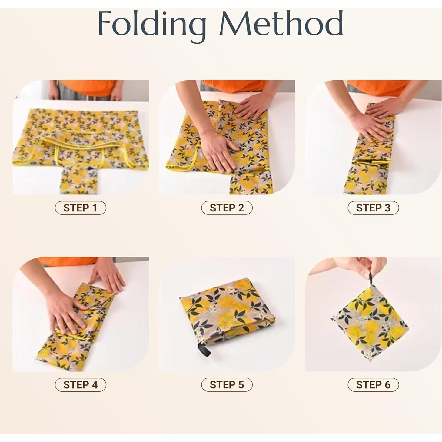 Bolsas de Compras Reutilizables SZbest 3PCS Plegables 64.3x42cm