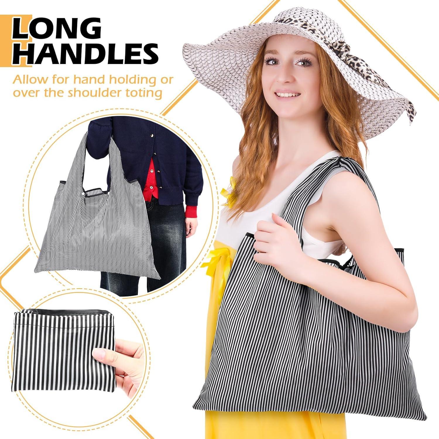 Bolsas de Compras Reutilizables Paterr 4 Piezas Plegables Impermeables