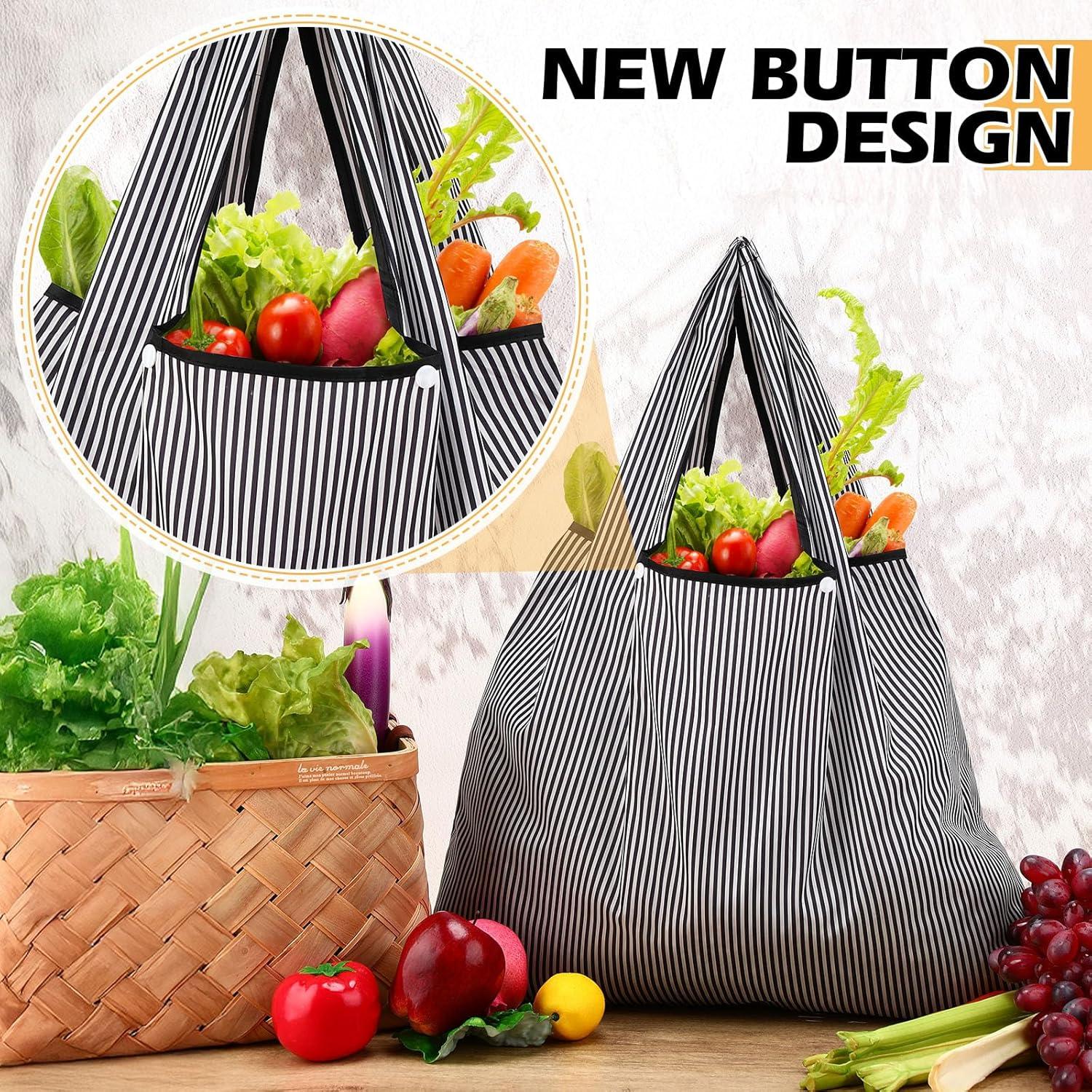 Bolsas de Compras Reutilizables Paterr 4 Piezas Plegables Impermeables