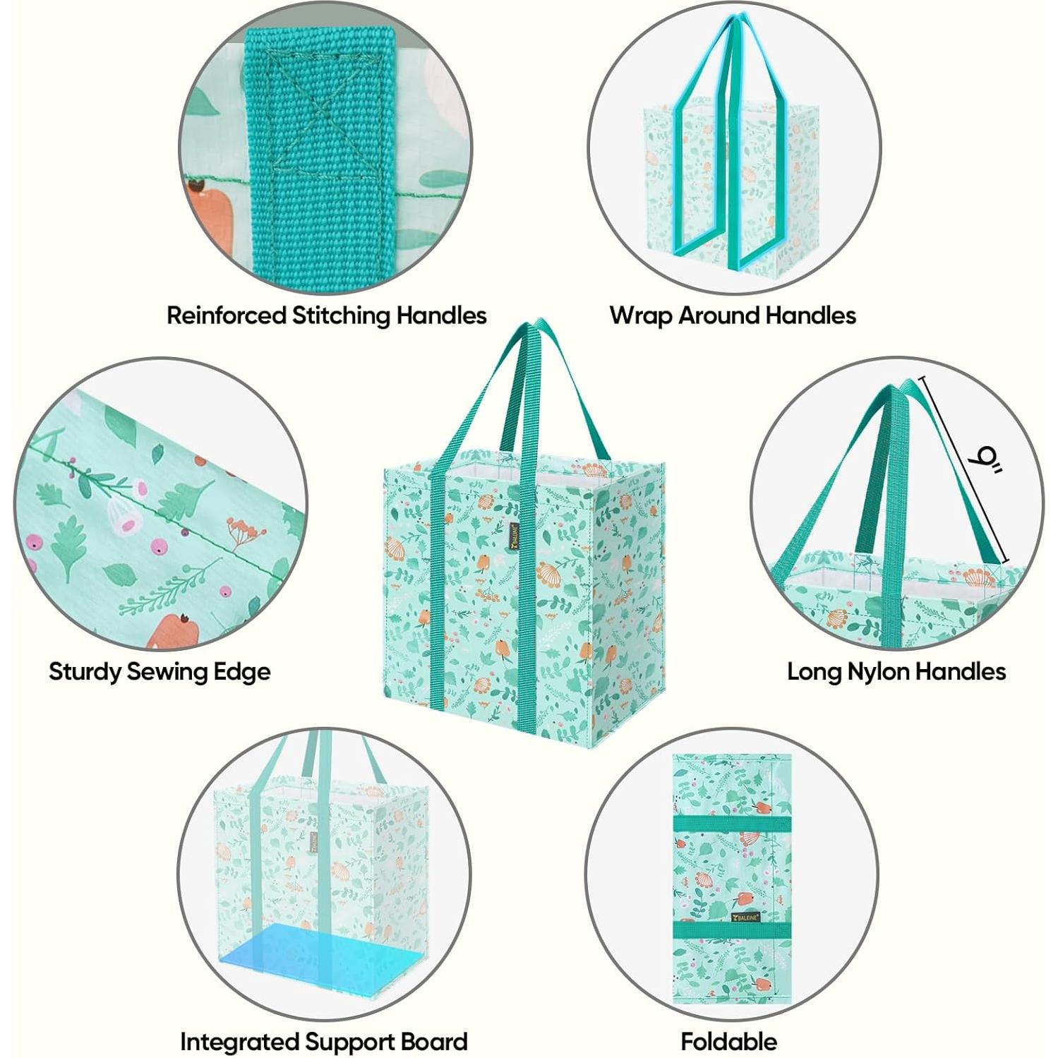 Bolsas de Compras Reutilizables Baleine 4 Pk Paseo Primavera