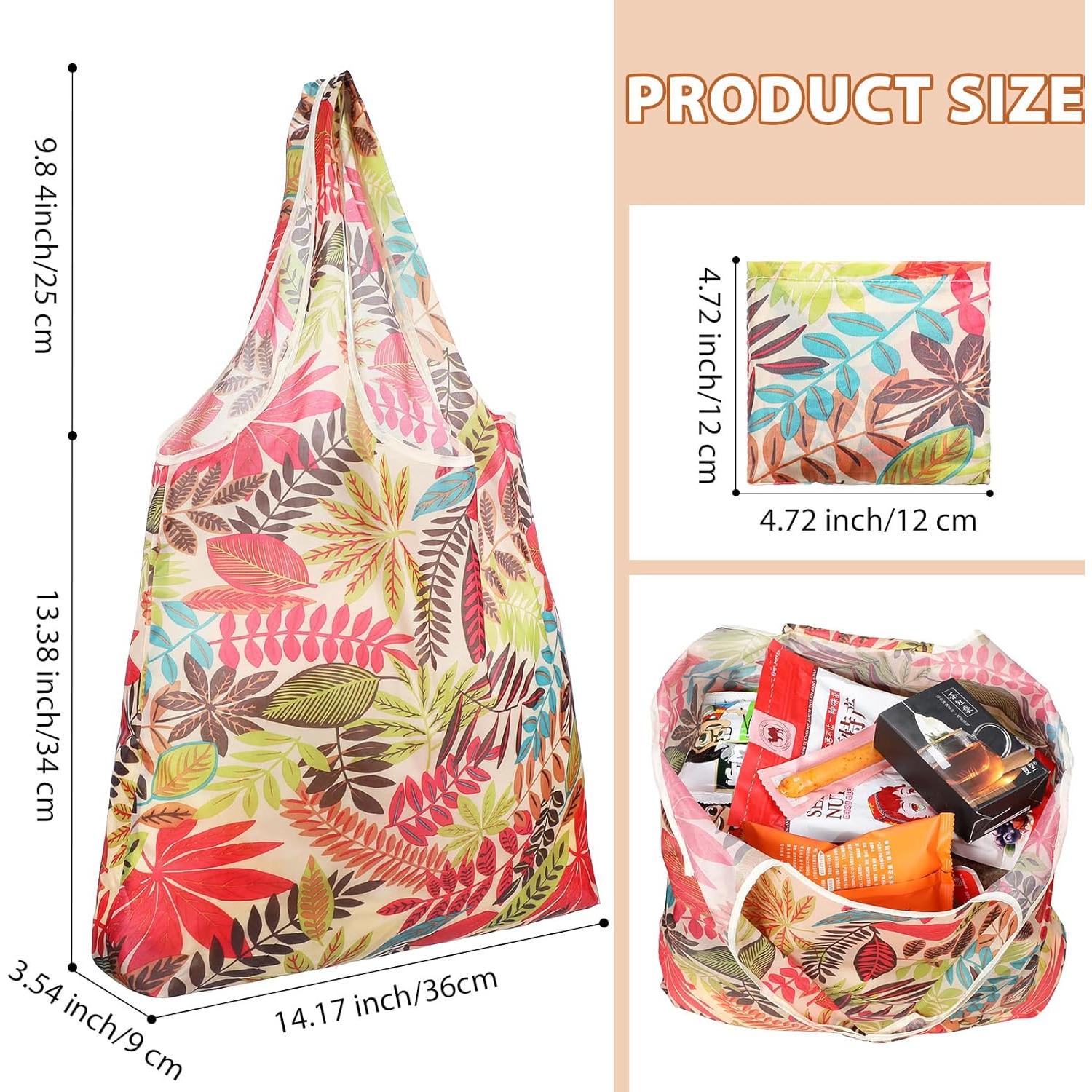 Bolsas de Compras Reutilizables Weewooday 18 Piezas Nylon