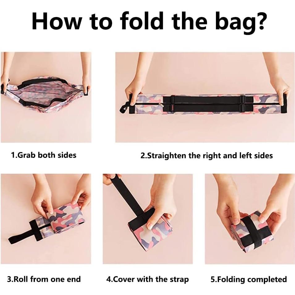 Bolsa de Compras Reutilizable Defrko Grande Impermeable Azul Marino