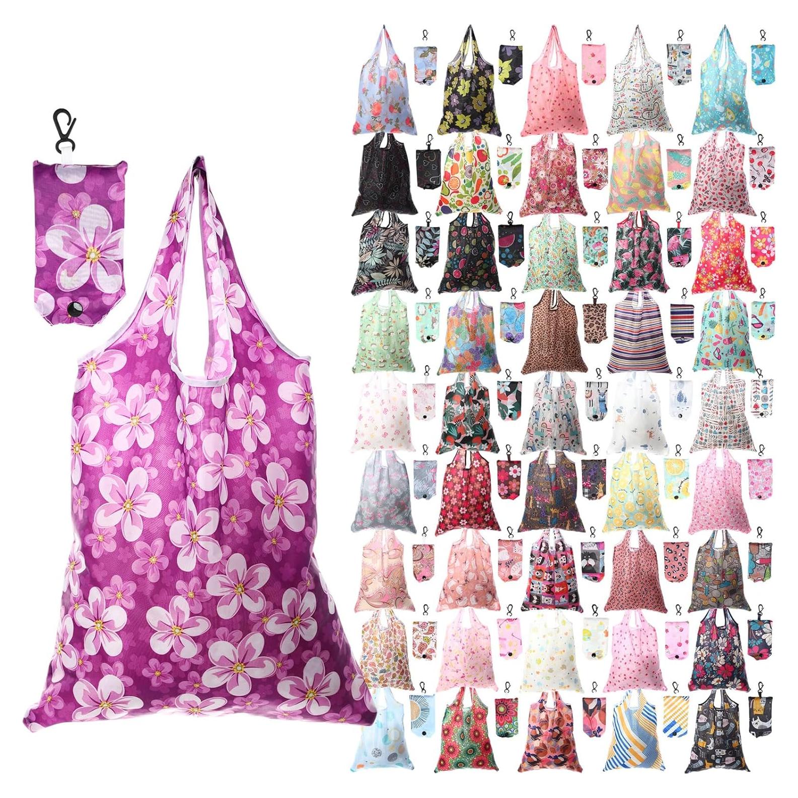 Paterr 46 Bolsas de Compras Reutilizables Plegables Impermeables