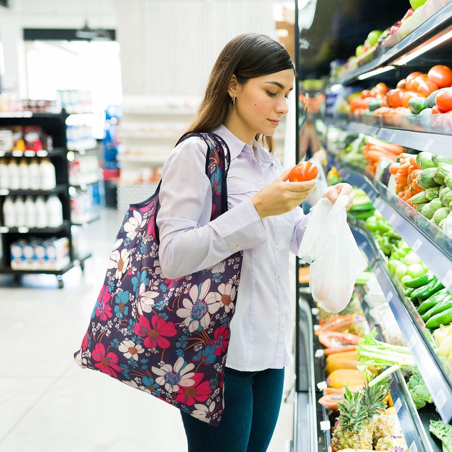 Paterr 46 Bolsas de Compras Reutilizables Plegables Impermeables