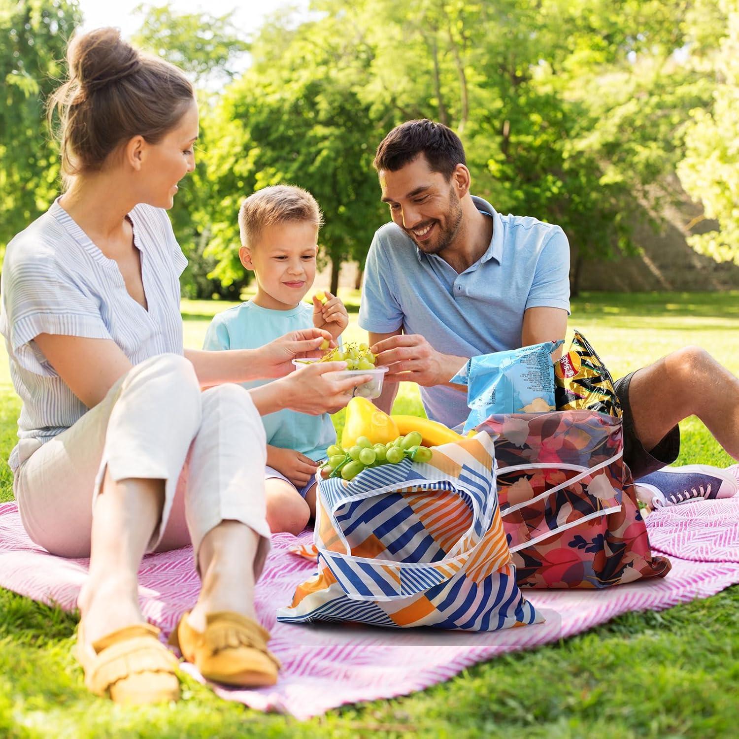 Paterr 46 Bolsas de Compras Reutilizables Plegables Impermeables