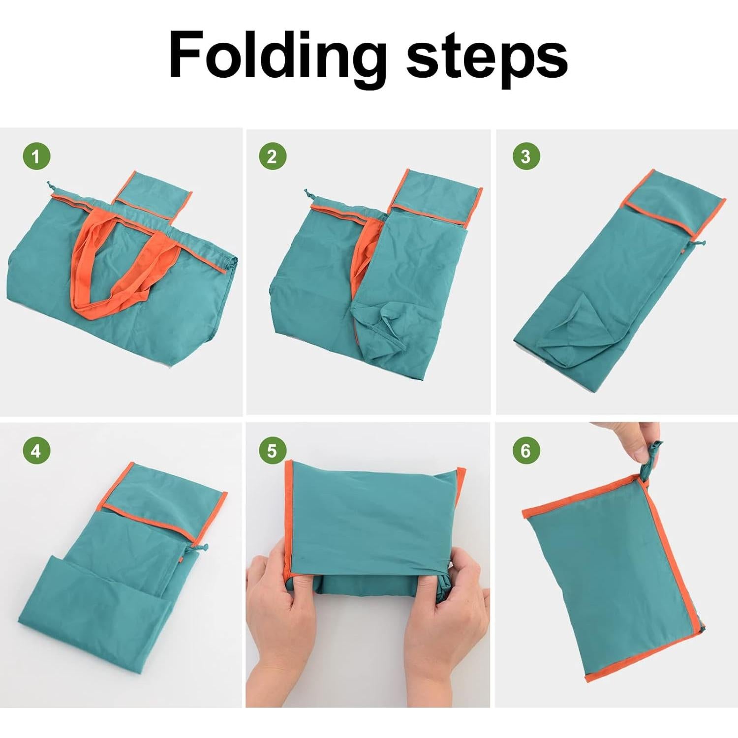 Bolsas de Compras Reutilizables Plegables CNaiyunpin - 3 Pzs