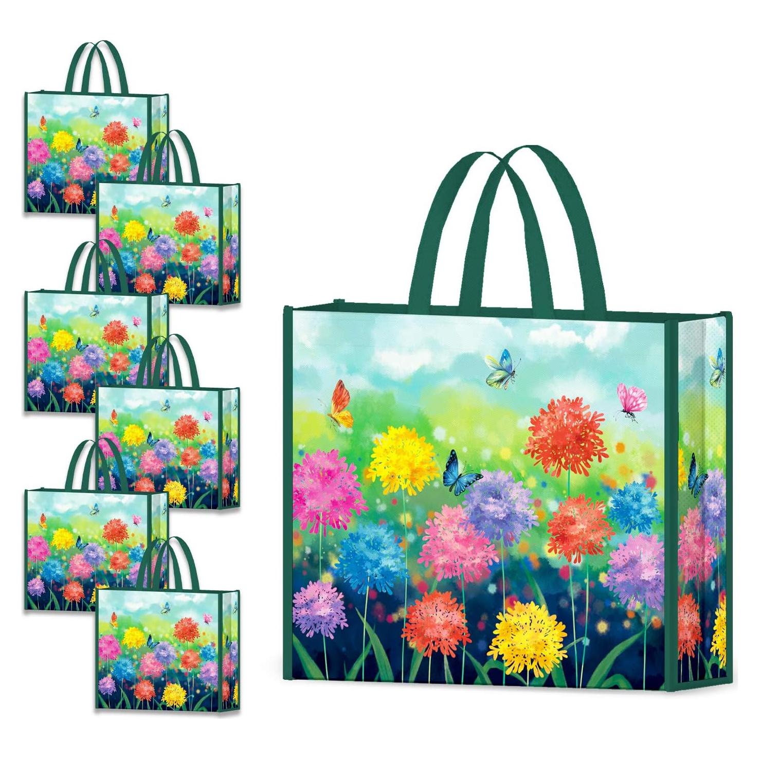Bolsas de Compras Reutilizables NymphFable 6 Piezas Mariposas