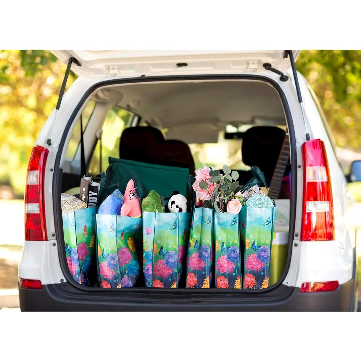 Bolsas de Compras Reutilizables NymphFable 6 Piezas Mariposas