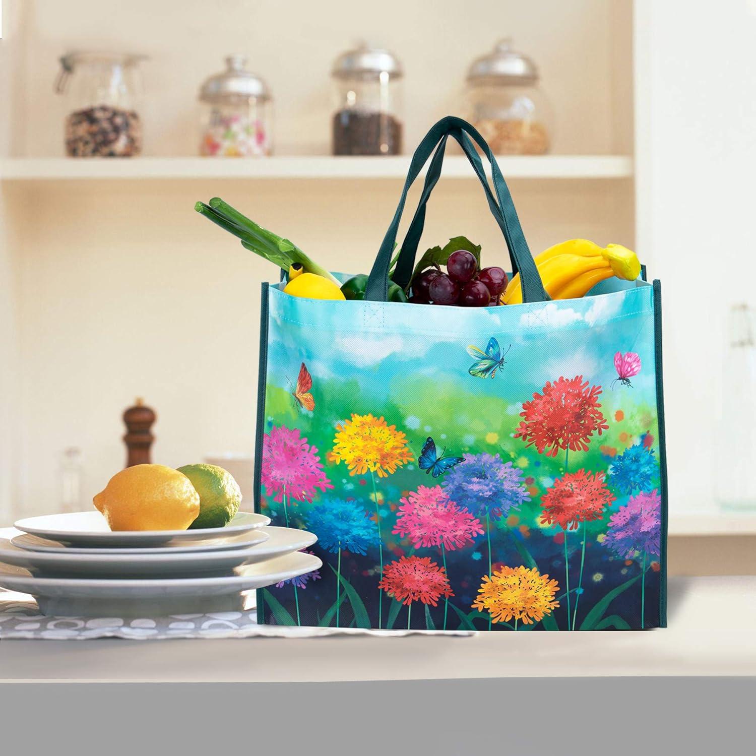 Bolsas de Compras Reutilizables NymphFable 6 Piezas Mariposas