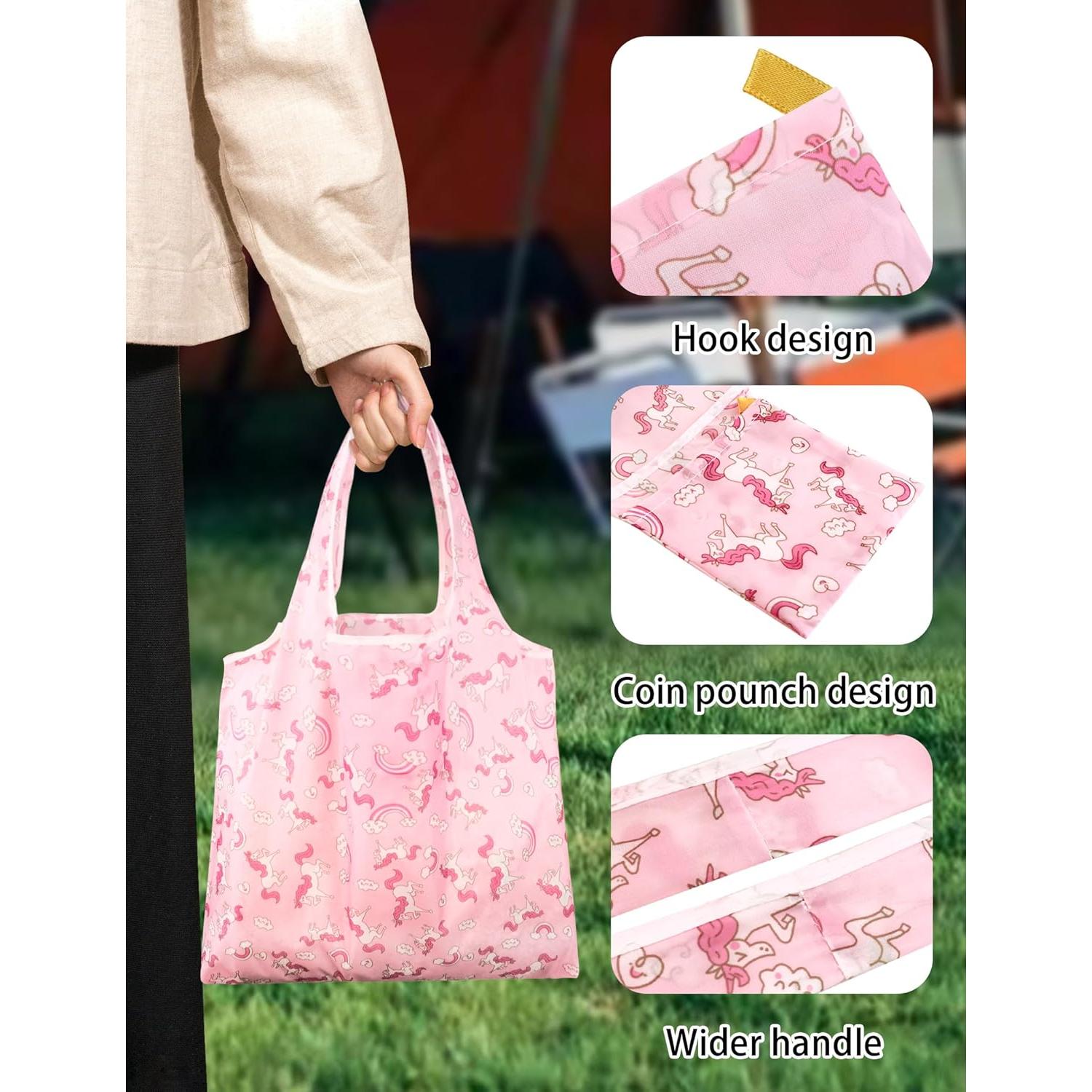 6 Bolsas de Compras Reutilizables GAUENEEN Plegables 43.94x53.86cm