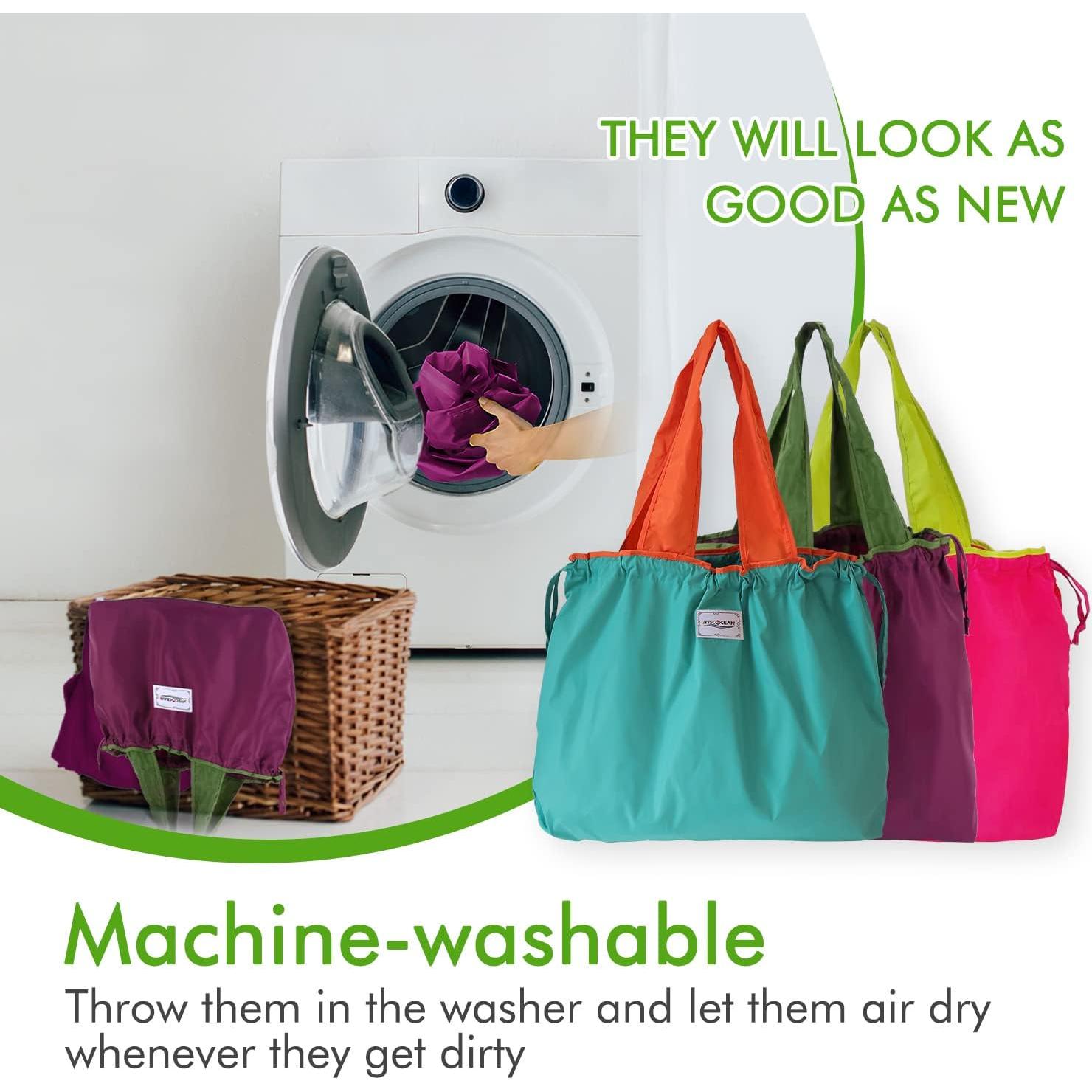 Bolsas de Compras Reutilizables MVSCOCEAN Set de 3 Coloridas 24L