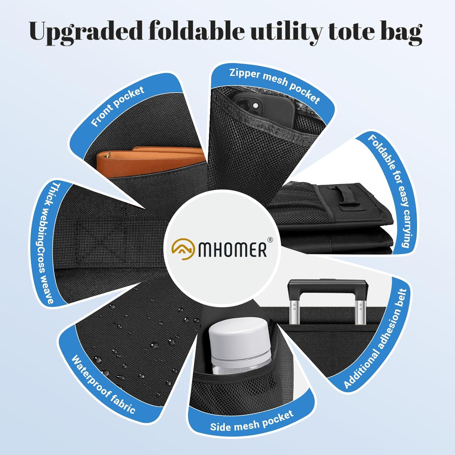 Bolsa de Compras Reutilizable MHOMER Grande Impermeable 56x28x34cm