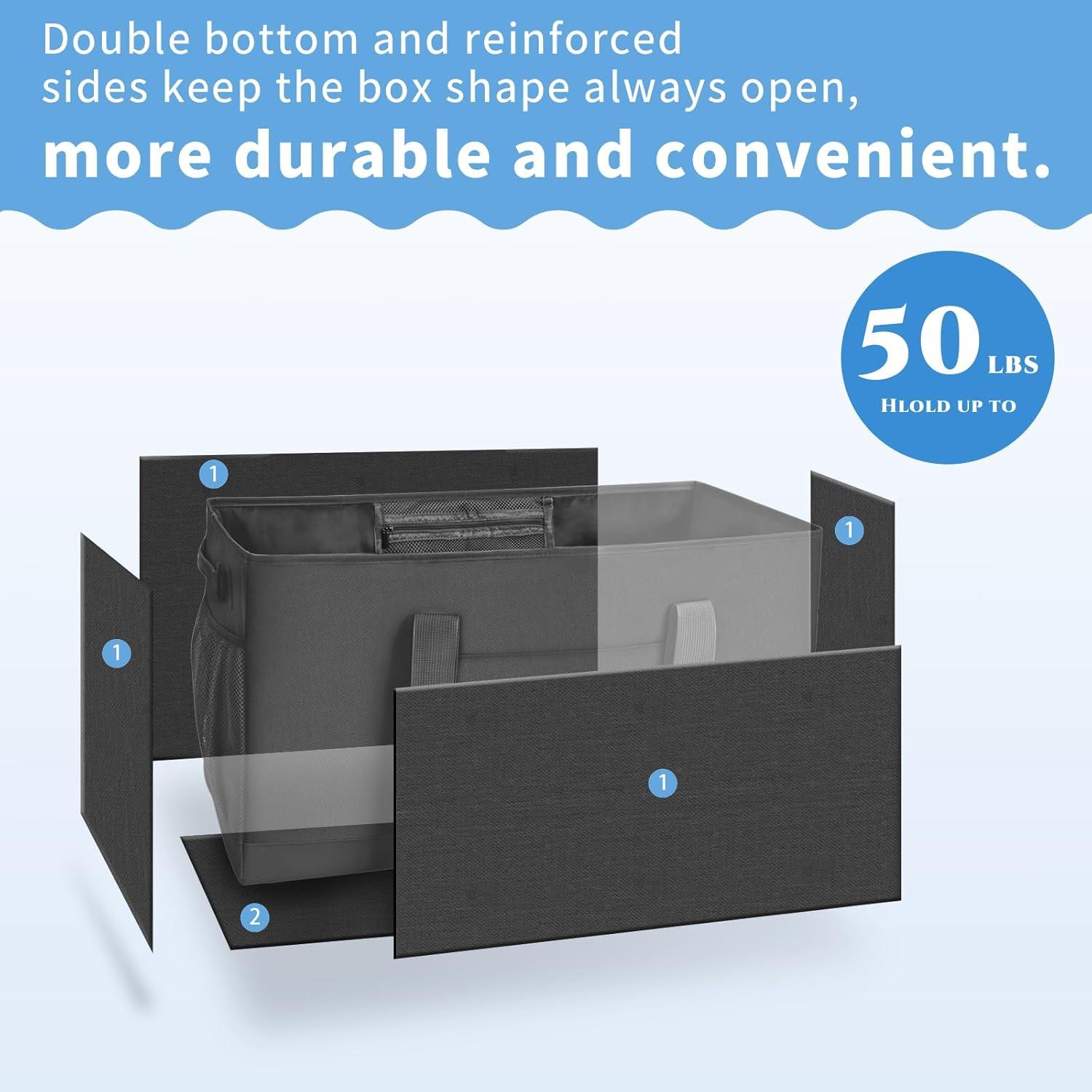 Bolsa de Compras Reutilizable MHOMER Grande Impermeable 56x28x34cm