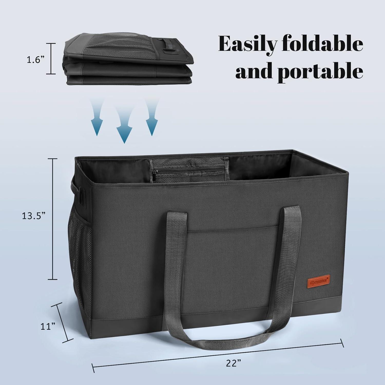 Bolsa de Compras Reutilizable MHOMER Grande Impermeable 56x28x34cm