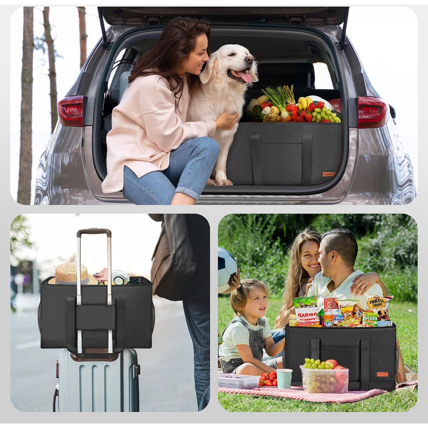 Bolsa de Compras Reutilizable MHOMER Grande Impermeable 56x28x34cm