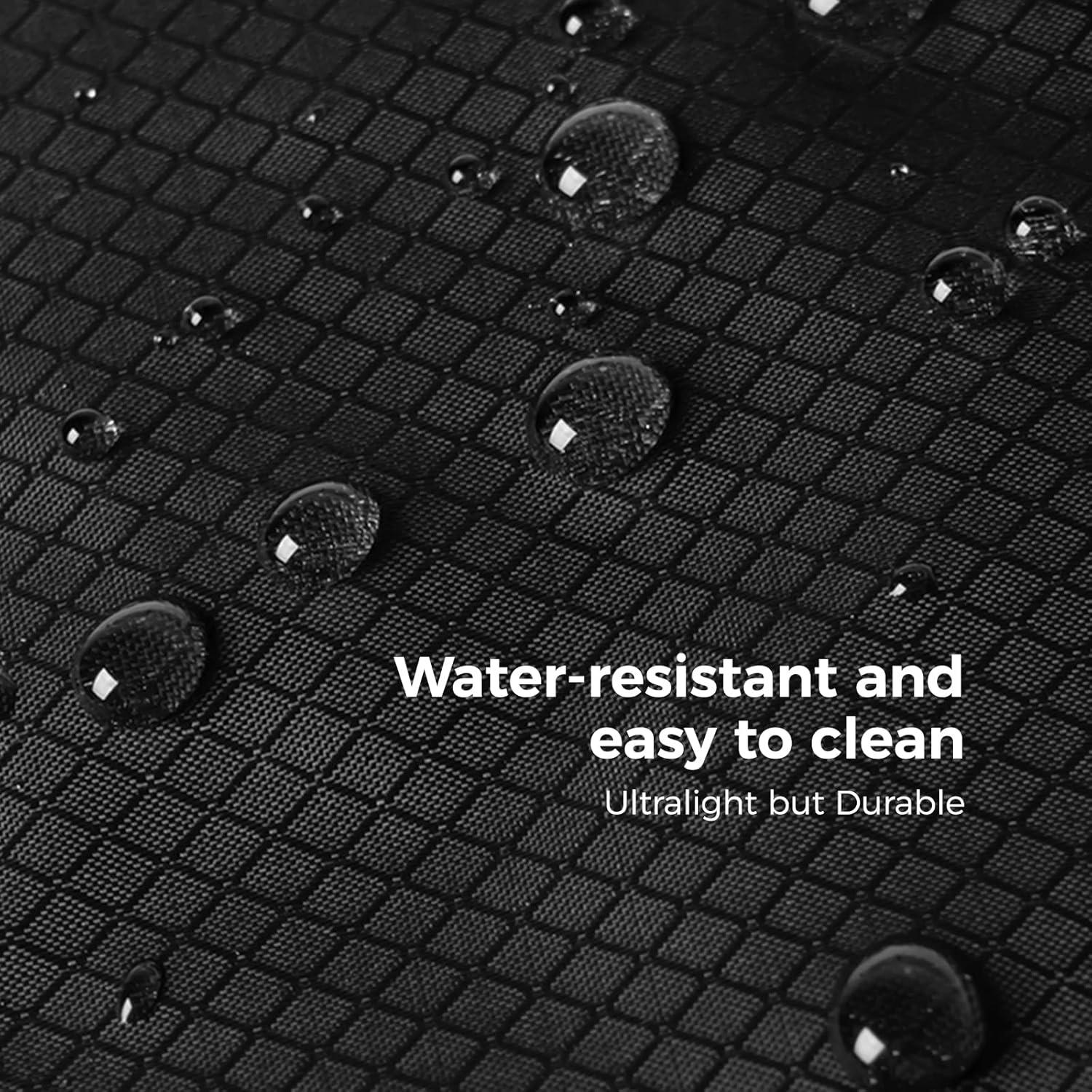 Bolsa de Mano Plegable Resistente al Agua 16L - Nylon Negro