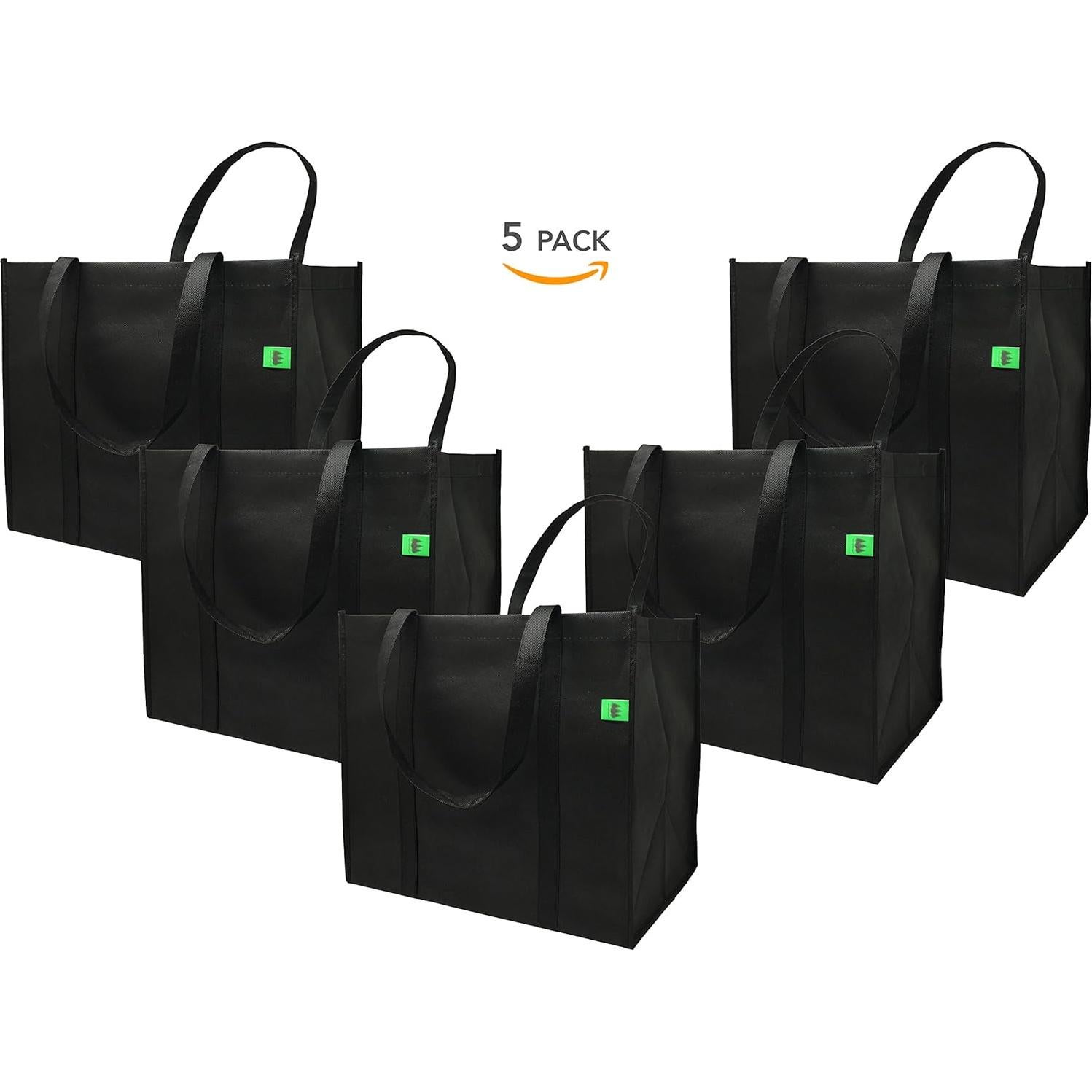 Juego de 5 bolsas reutilizables GoGreenBags grandes 38x33x25cm