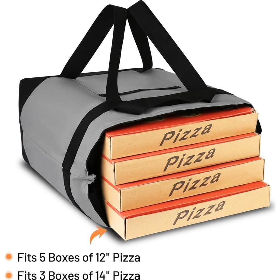 Bolsa Térmica Reutilizable CIVJET 39L Gris para Comida