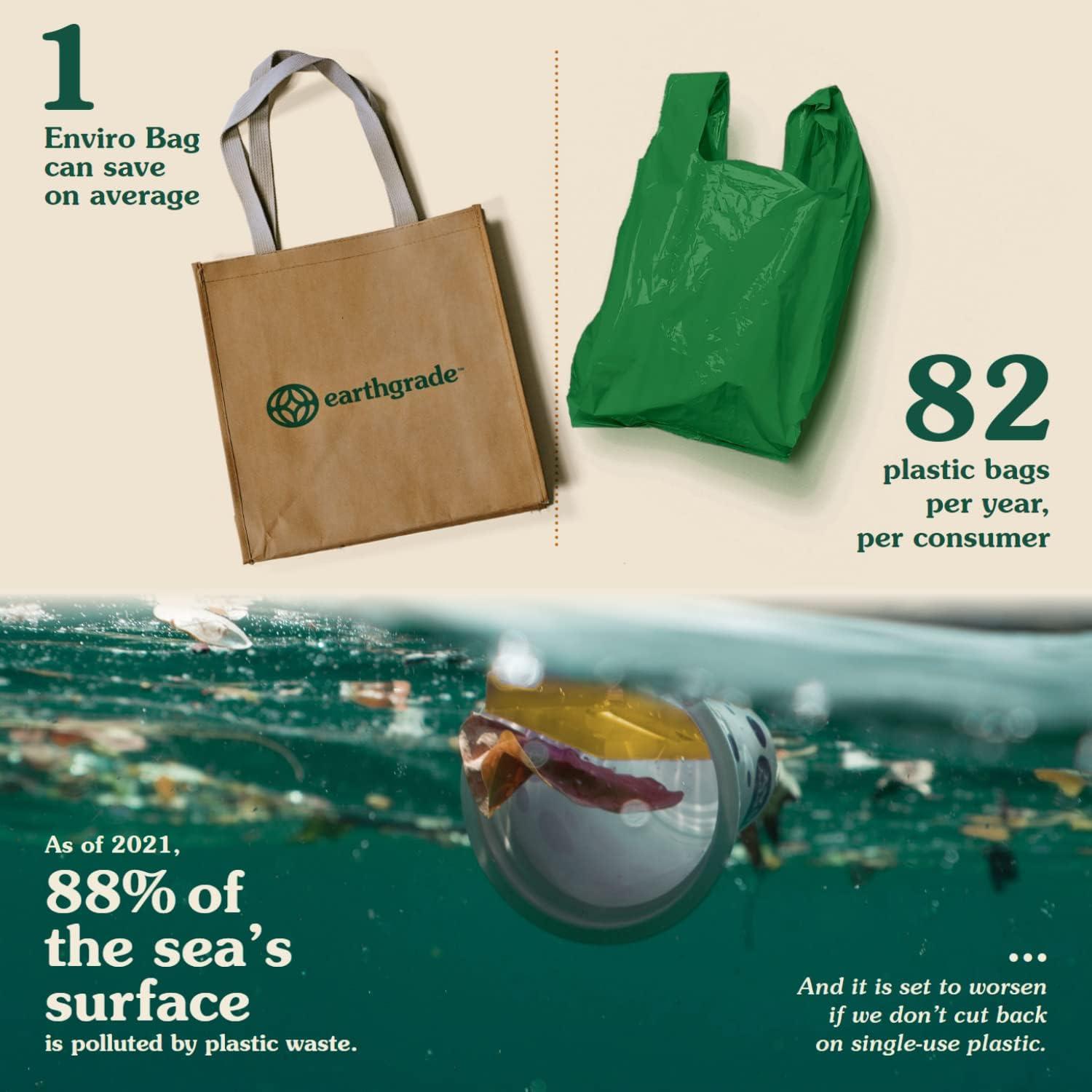 Bolsa de Compras Reutilizable Extra Grande - Tote de Papel Lavable