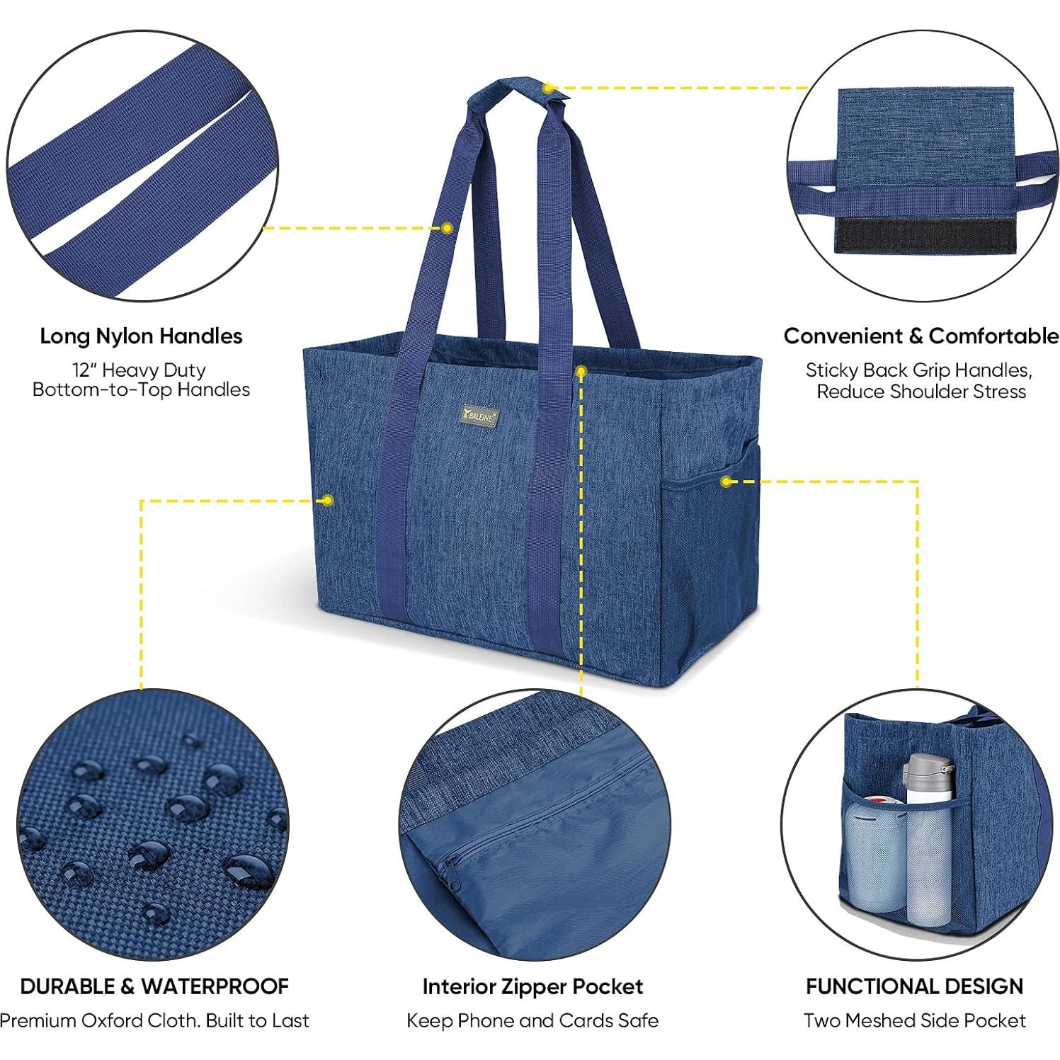 Bolsa Tote Reutilizable BALEINE 34L Azul Denim Plegable