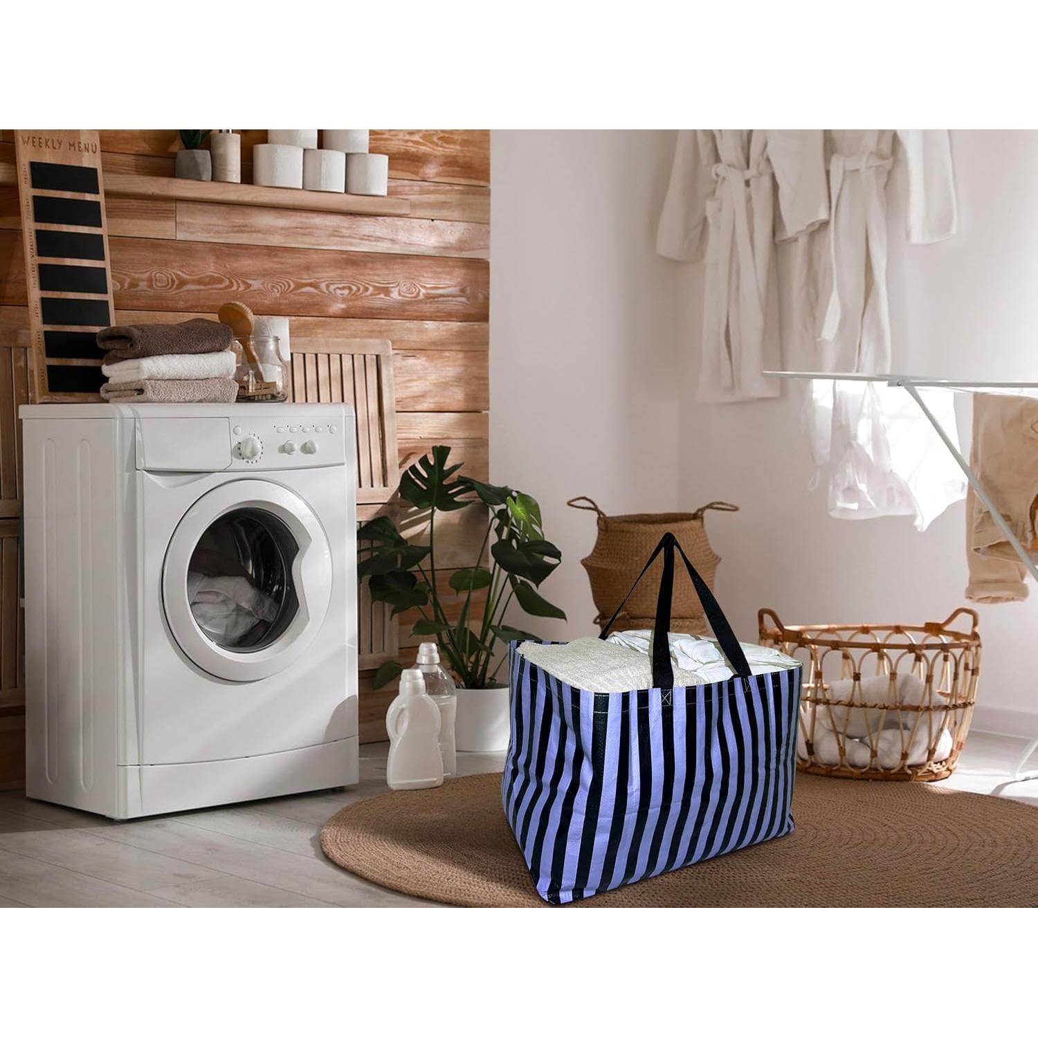 Bolsas de Compras Grandes Reutilizables 4 Pcs - PP Resistente