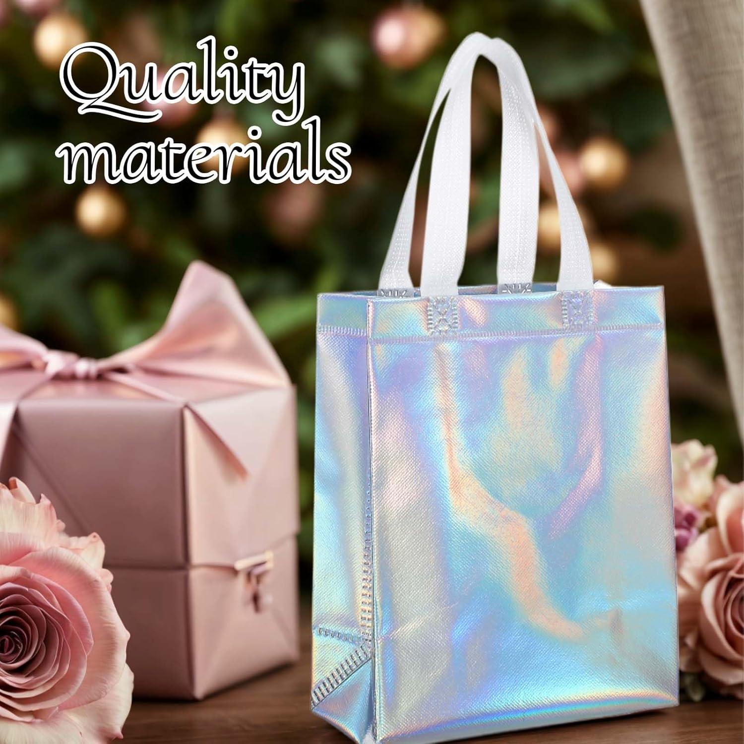 Paquete de 40 bolsas reutilizables plateadas 25.4x20.3cm