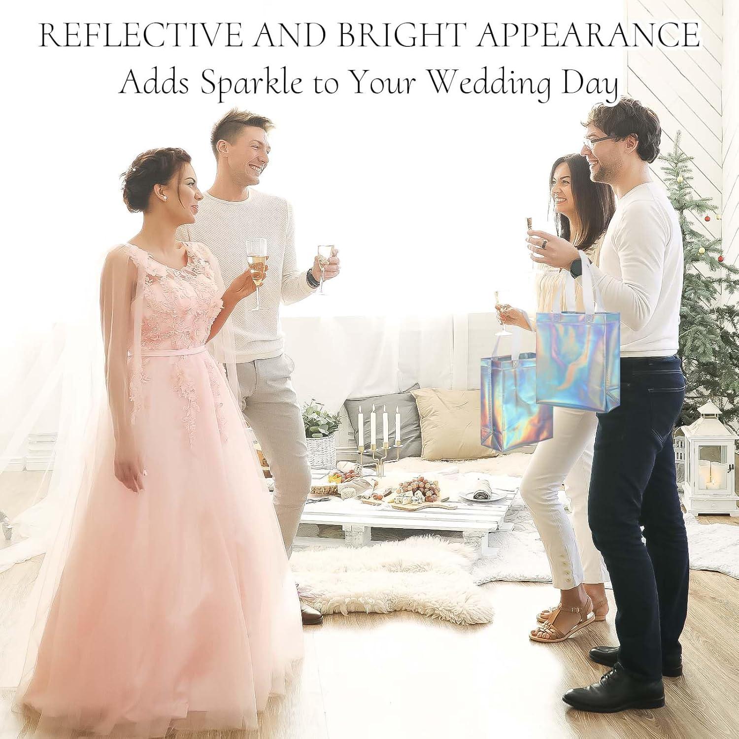 Paquete de 40 bolsas reutilizables plateadas 25.4x20.3cm