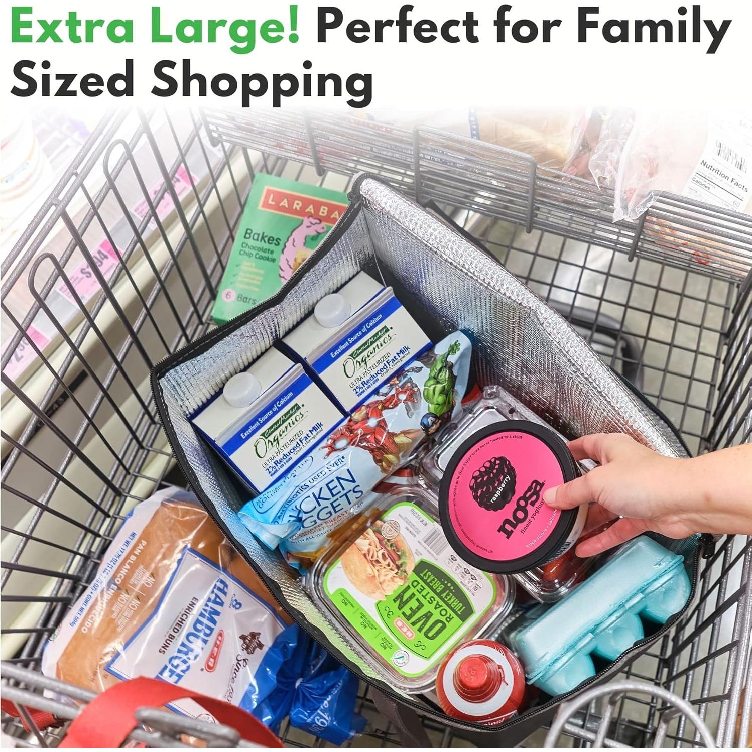 Bolsas de Compras Reutilizables Aisladas Creative Green Life XL - 2 Pack