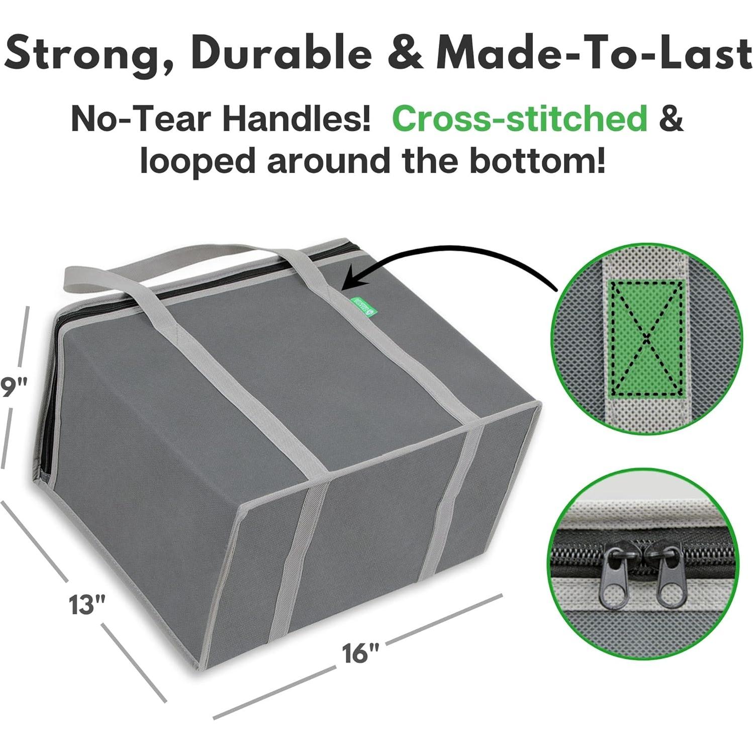 Bolsas de Compras Reutilizables Aisladas Creative Green Life XL - 2 Pack