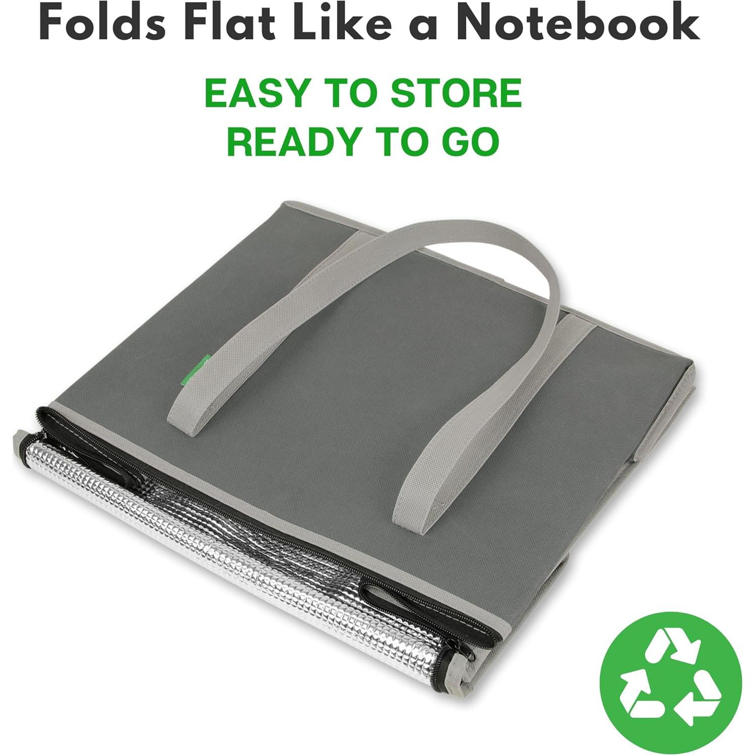 Bolsas de Compras Reutilizables Aisladas Creative Green Life XL - 2 Pack