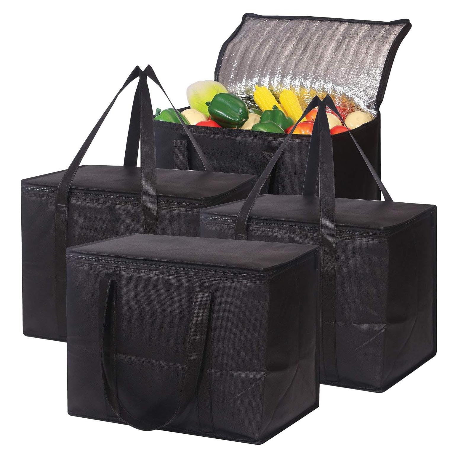 Juego de 4 Bolsas de Compras Reutilizables Aisladas 40.9x33x25.9cm