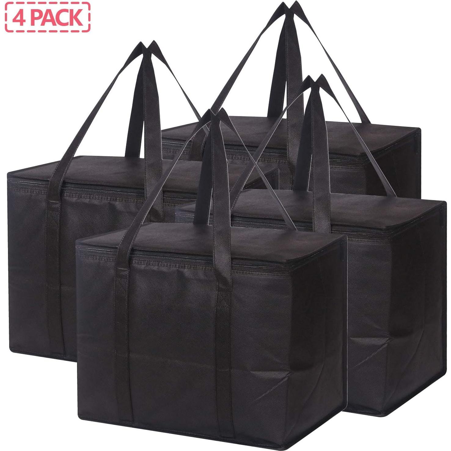 Juego de 4 Bolsas de Compras Reutilizables Aisladas 40.9x33x25.9cm