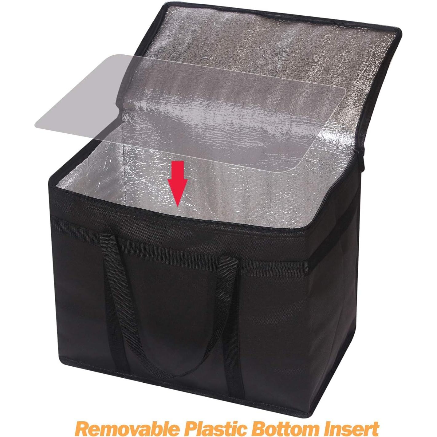 Paquete de 4 bolsas reutilizables XL aisladas para alimentos