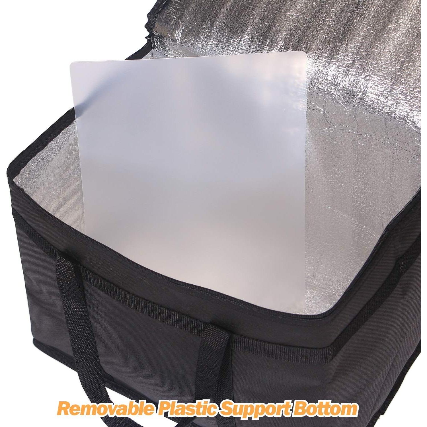 Paquete de 4 bolsas reutilizables XL aisladas para alimentos