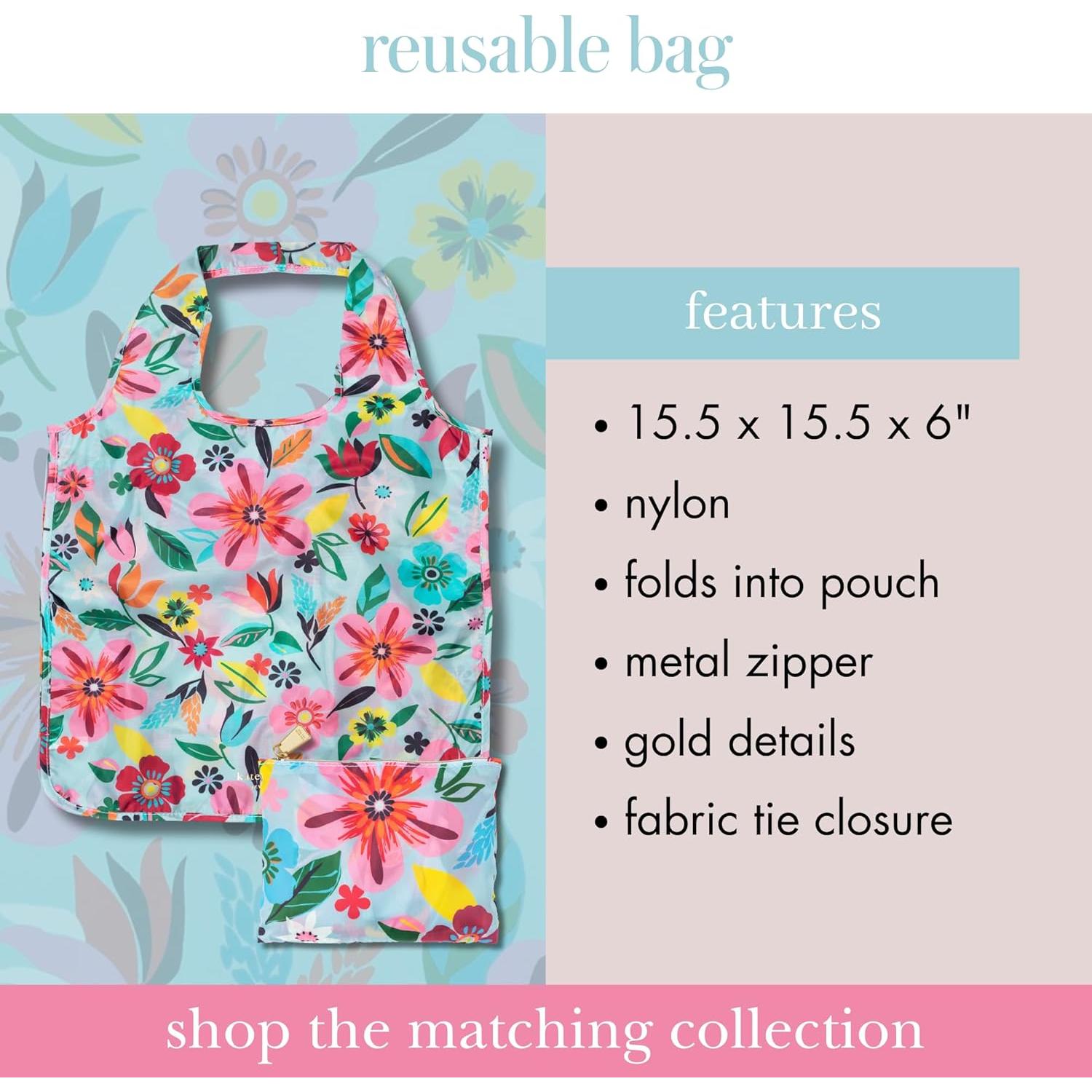 Bolsa Reutilizable Kate Spade Nueva York Safari Floral 39.4x15.2 cm