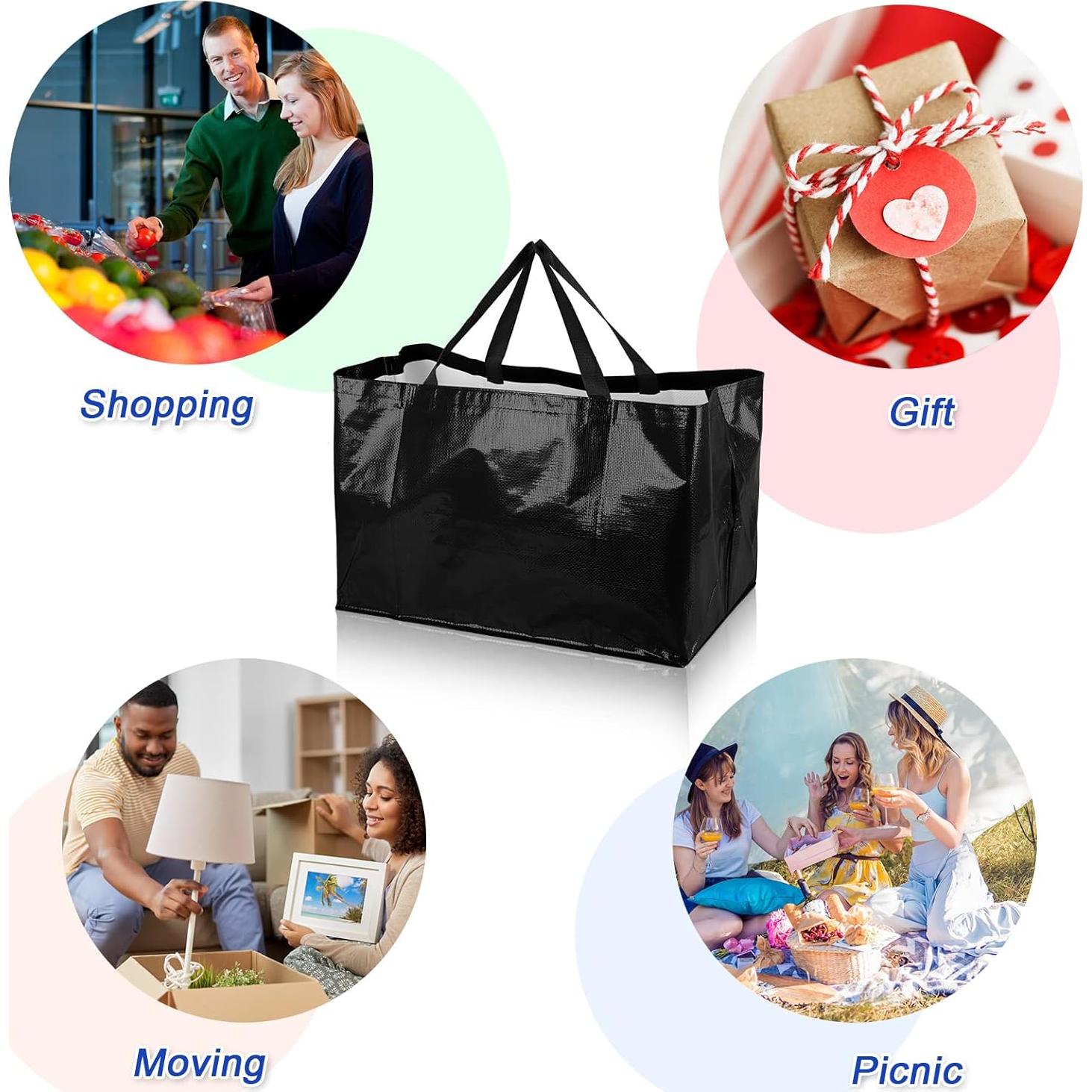 Bolsas de Compras Reutilizables Shappy 6 Piezas 55x36x35cm