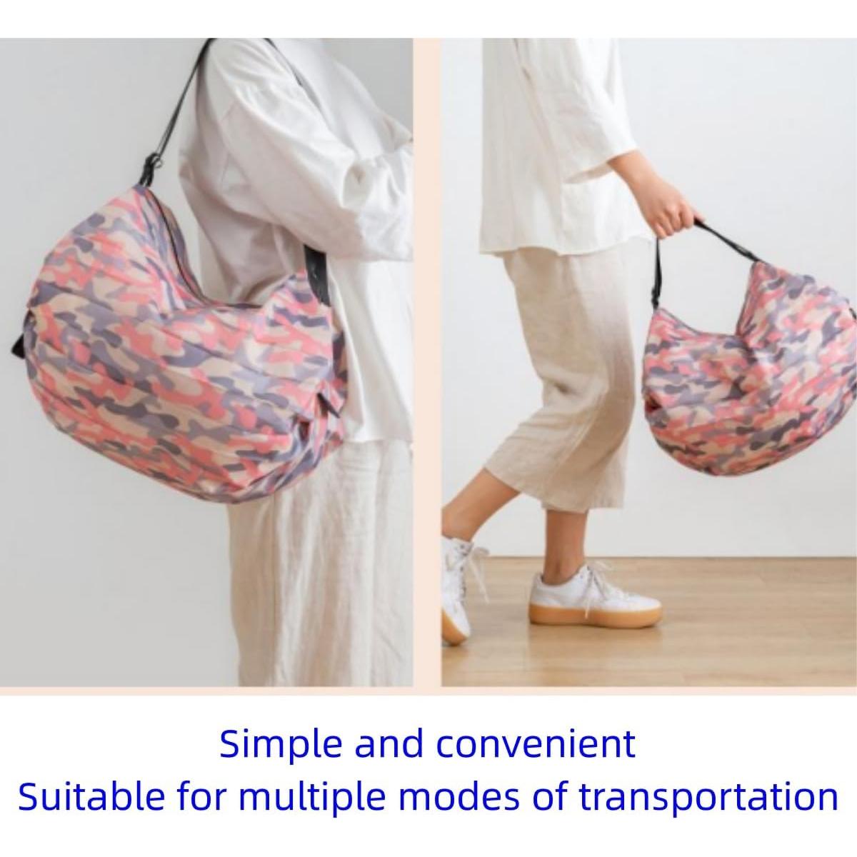 Bolsa de Compras Reutilizable Plegable yrlfiot 2 Piezas 40x40 cm