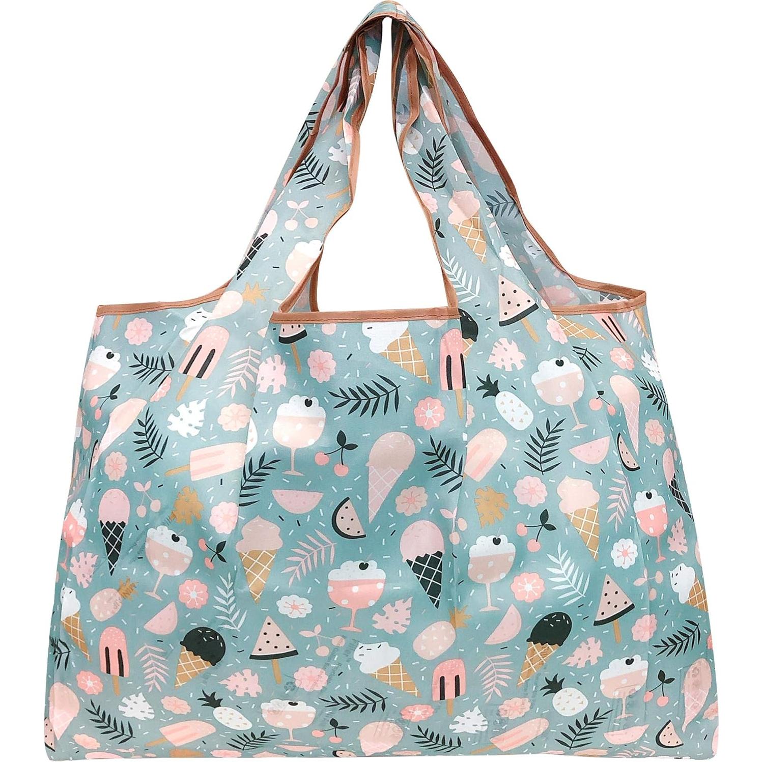 Bolsas de Compras Reutilizables Wrapables de Nylon - Juego de 3