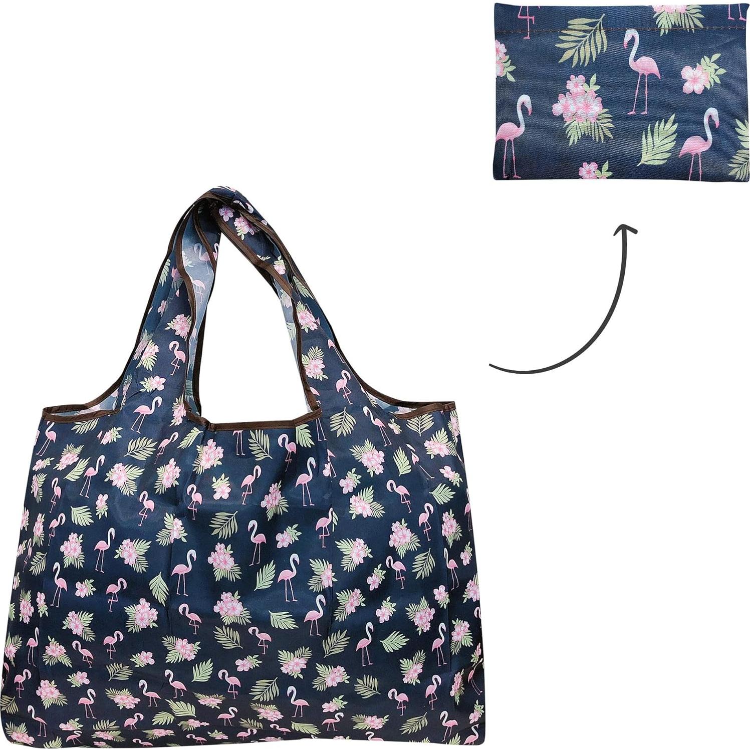 Bolsas de Compras Reutilizables Wrapables de Nylon - Juego de 3