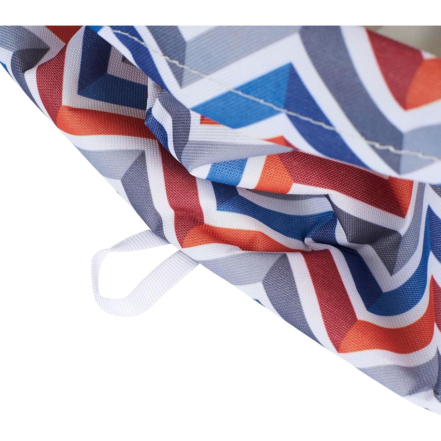 Bolsa de Utilidad Grande Household Essentials Chevron 56x28x33cm